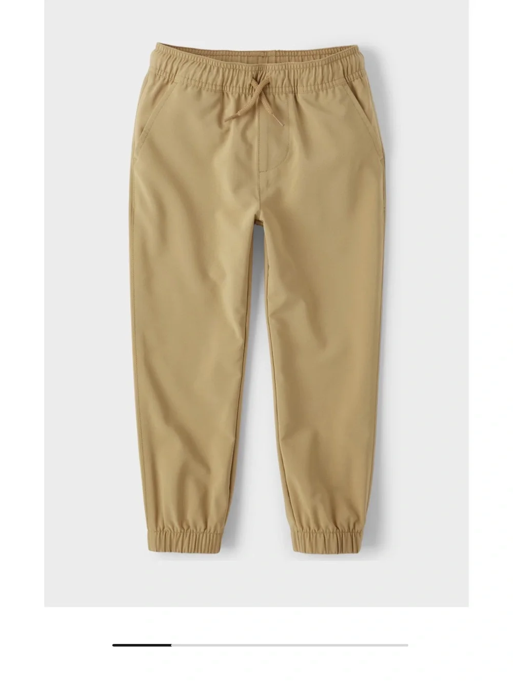 The Children's Place Tan Elastic Waist Uniform Jogger Pants